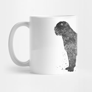 dogue de bordeaux dog black and white Mug